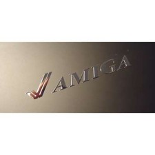 Commodore Amiga Label / Aufkleber / Sticker / Badge / Logo 4cm x 0,8cm 0132