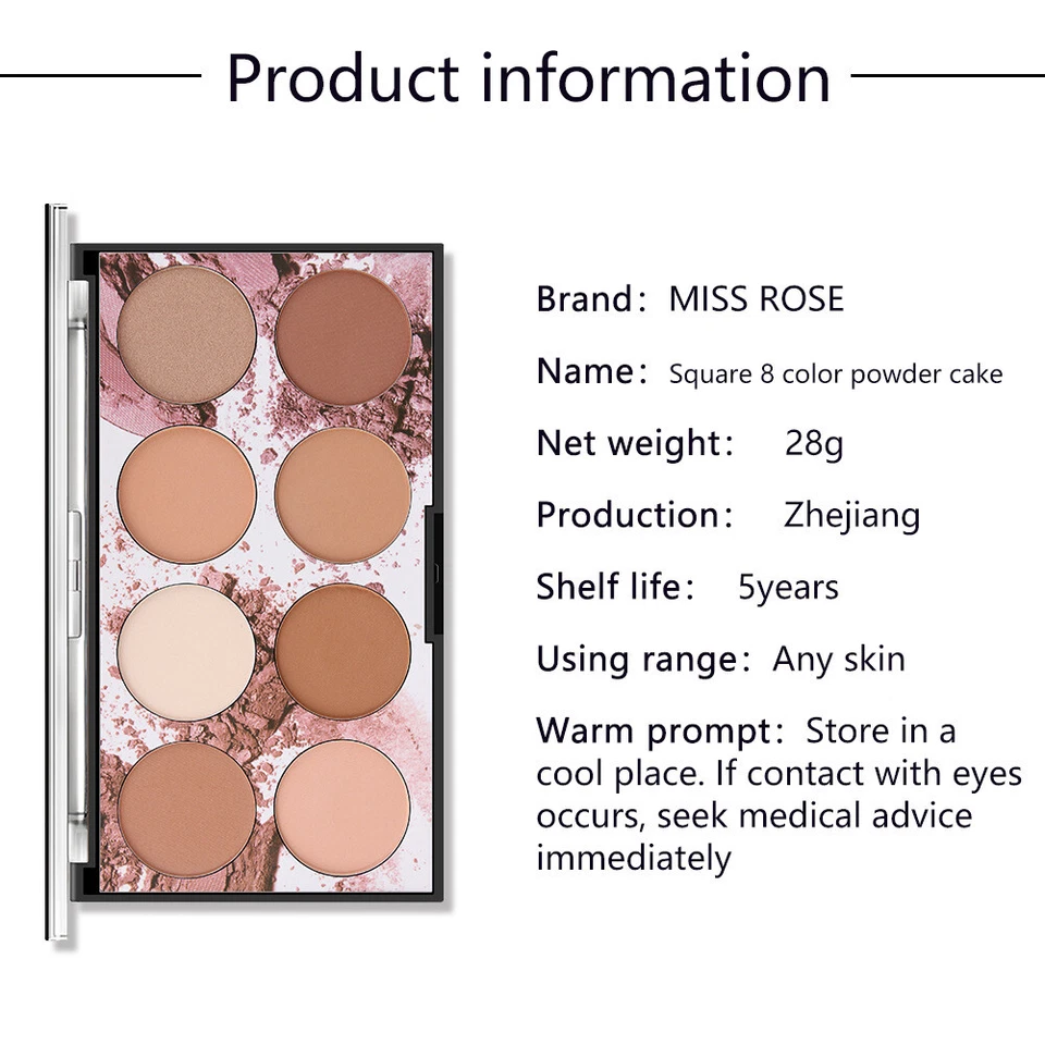 Professional Highlight Bronzer Contour Bronzing Pressed Face Powder Kit Palette - Image 4 of 4