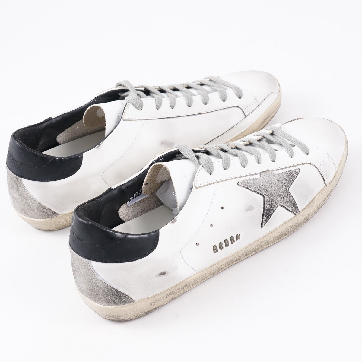Golden Goose Super-Star Low White/Black/Cream Sneakers US 6