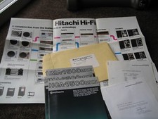 🇺🇸 😃 🎶 🔥 vintage hitachi stereo brochure dealer paperwork