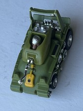 Vintage 1970s Aurora AFX Peace Tank in Olive Green HO Scale Slot Car