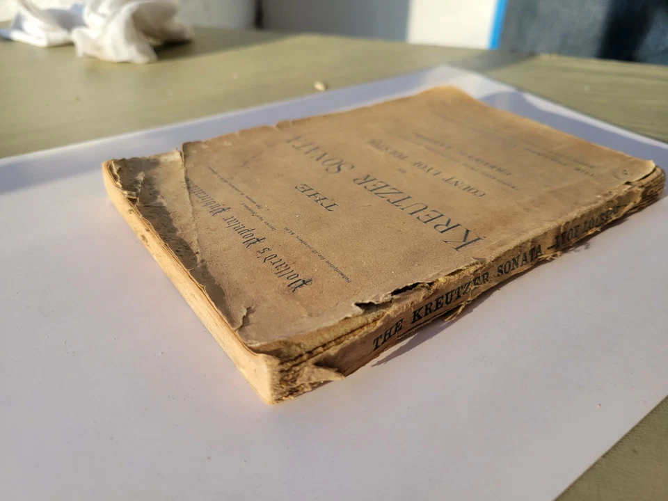 Kreutzer Sonata Leo Tolstoy Pollard's Popular Publications #1 1890 First Rare Foto 2 de 3