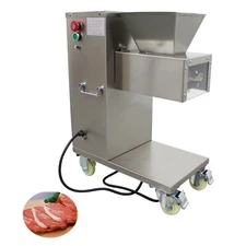 Commercial Meat Cutting Machine 400KG/H Meat Slicer W/9mm Blade Stainless 1hp
