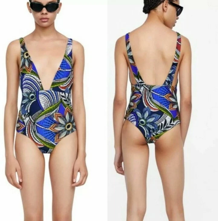 Zara one piece store bathing suit