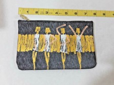 Ipsy MakeUp Bag Gold  Black Dancing Lady  Ships FREE