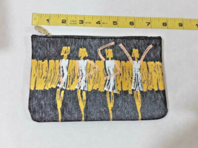 Ipsy MakeUp Bag Gold & Black Dancing Lady ~ Ships FREE 