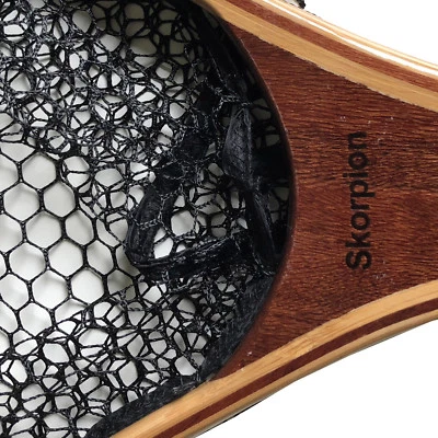 Skorpion Meerforellenkescher Mefokescher Watkescher Lä. ca.92 cm Maschen ca.10mm