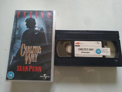 Carlitos Way VHS Cinta Tape Englisch PAL - Al Pacino Sean Penn - Bild 1 von 3
