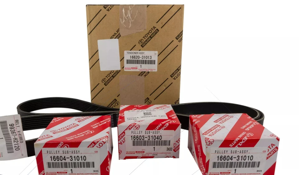 Genuine OEM Belt Idlers & Tensioner for TOYOTA 4RUNNER TACOMA FJ TUNDRA V6 1GRFE - Image 3 of 3