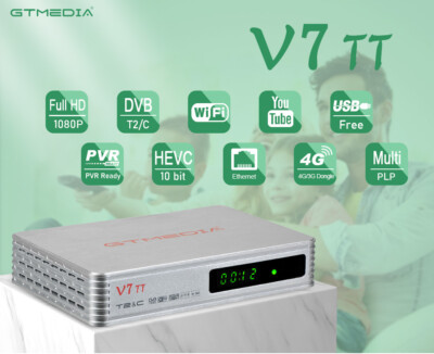 GTMEDIA DVB-T2/C FULL HD TV Terrestrische Receiver HEVC H.265 USB HDMI+USB WIFI 