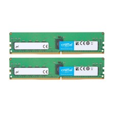 Crucial 32GB 2X16GB 3200MHz DDR4 PC4-25600 ECC Registered Memory CT16G4RFD832A
