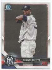 Domingo Acevedo New York Yankees 2018 Bowman Baseball Chrome Prospects Card