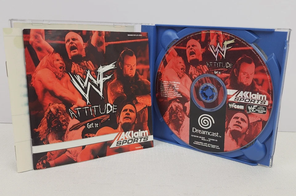 WWF Attitude - Sega Dreamcast PAL Complete with Manual - Image 2 of 3