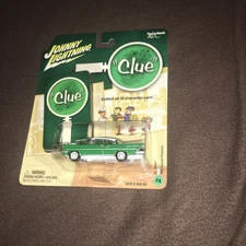 JOHNNY LIGHTNING 2004 CLUE MR.GREEN 1957 LINCOLN PREMIERE  WHITE LIGHTNING 