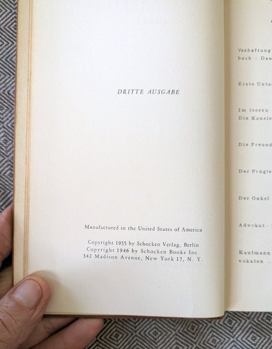 Franz Kafka Collected Writings vol. 1-5 Schocken 1946 in German - Foto 8 di 12