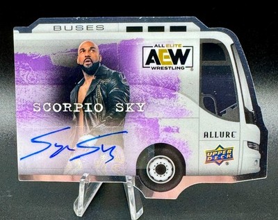 2022 AEW Upper Deck Allure BUSES SCORPIO SKY  Auto Card #BU-12   #'d 08/10