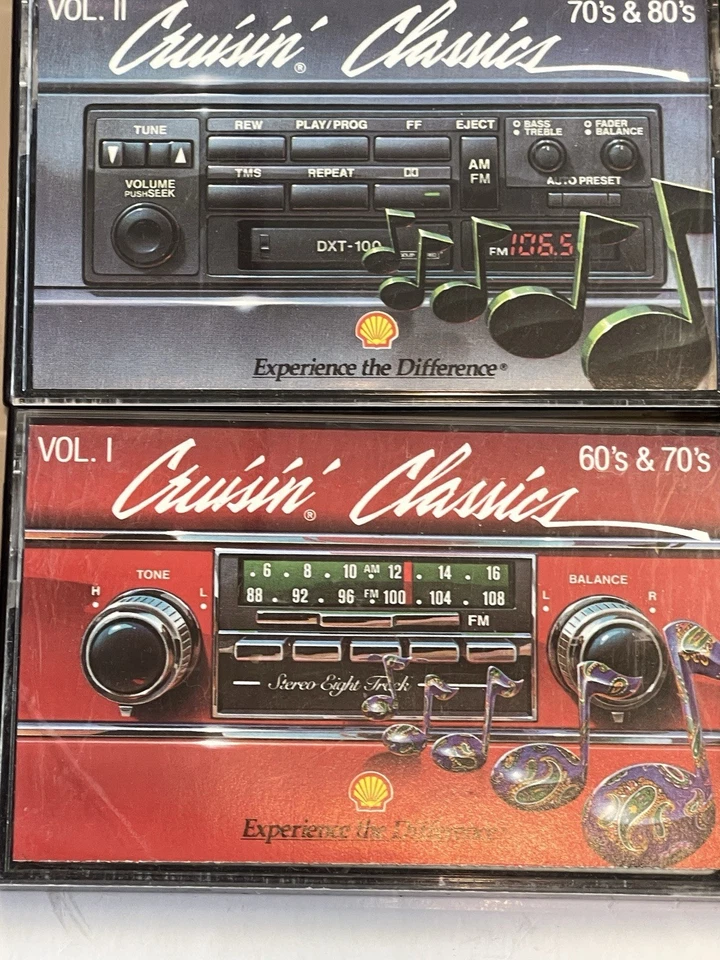 Vintage Shell Cruisin' Classics Compilation Cassette Tapes Vol 1-6, 50’s To 80’s - Image 4 of 4