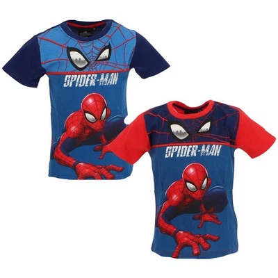 Marvel Spiderman Kinder Jungen T-Shirt Kurzarm Shirt Gr. 98 bis 128 Baumwolle - Bild 1 von 4