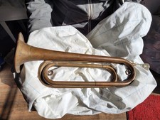 Vintage Brass Rexcraft U.S. Regulation Standard Military Bugle with Mouth Piece