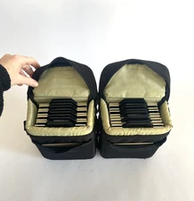 Riteway 4×5 Film Holders (10) • Safety Locks •  Stored in f.64 Pouches