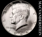 1964-D Silver Kennedy Half Dollar - Choice Gem Brilliant Unc  Lustrous  #L4554