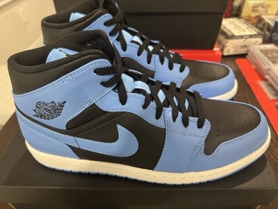 Air Jordan 1 Mid 13M, University Blue Black White Sneaker, New in Box!   
