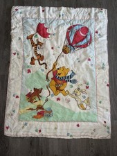 Vintage 1990 s Winnie The Pooh Crib Comforter Pooh, Tigger, Eeyore Disney