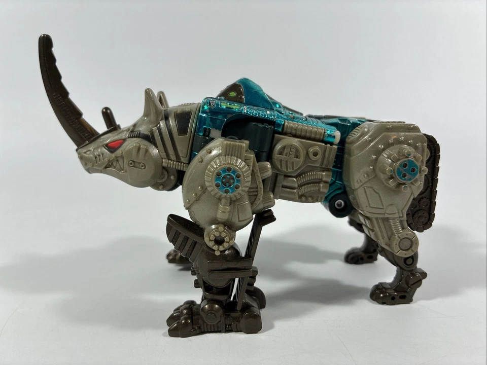 Transformers Beast Wars Deluxe Class Transmetals Rhinox w Sword Horn COMPLETE - Image 3 of 4
