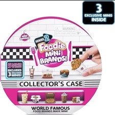 New Sealed Mini Brands Foodie S2 Collector's Case With 5 Minis