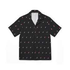 GD Stealie Grateful Hawaiian Dead Co 13 Point Bolt Black Shirt Linen Feel