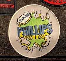 NOS 1980s SIMS Jeff Phillips Skateboard Embroidered Patch Vintage SK8 collector