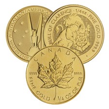 1/4 oz Gold Coin (Random Year, Varied Condition, Any Mint) 3825.60 per troy oz
