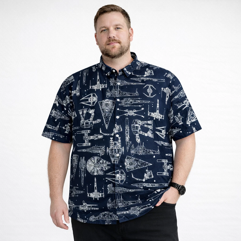 Star Wars Button-Up Casual Button-Down Shirts for Men for sale | eBay
