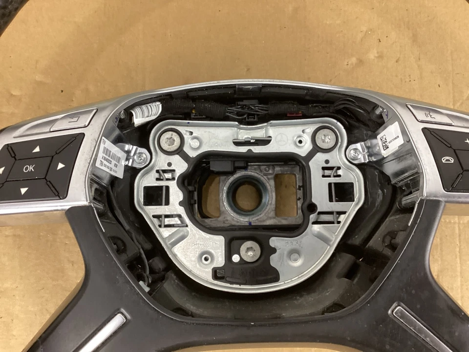 Mercedes GL450 X166 2013-2016 volante de cuero negro con palanca de cambios OEM Foto 3 de 4