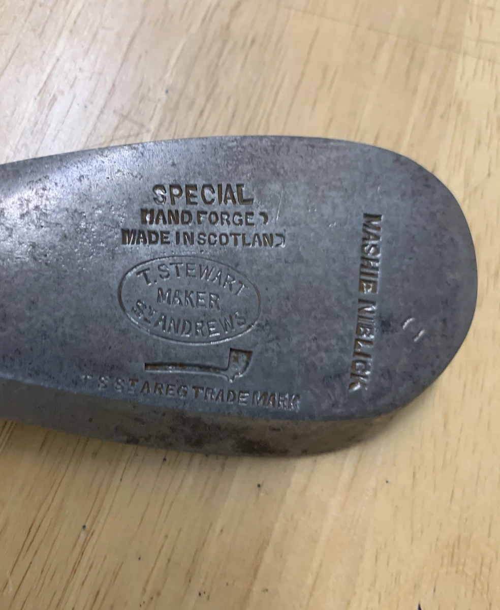 Ancien Putter Tom Stewart Special, Manche En Caryer, Main Droite, 1920 - Collection Vintage