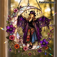 Stevie Nicks Suncatcher, Faux Stained Glass M...