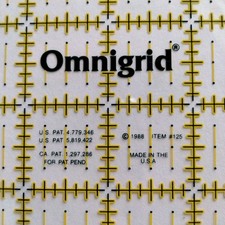 Omnigrid Clear Quilting Cutting Measuring Mat 12x12 1989 Sewing Crafts USA Made