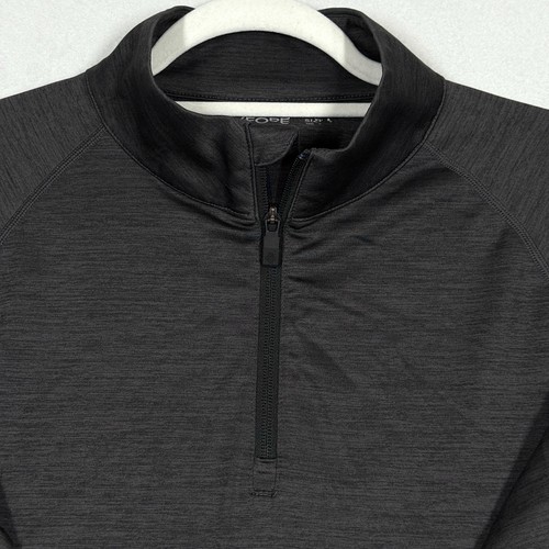 GFORE G/FORE Shirt Mens Medium 1/4 Zip Pullover Golf Skull Back Graphic Vented - Picture 3 of 11
