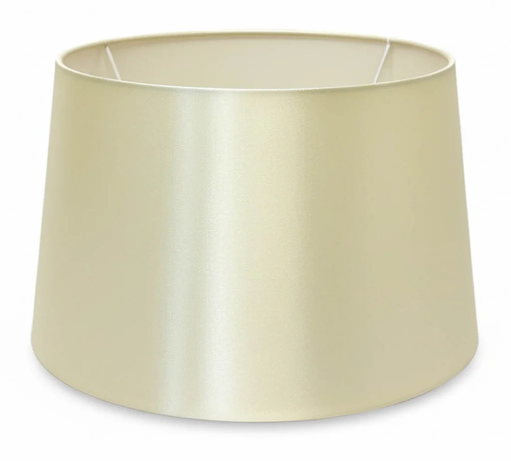 Lampshade Cream 10"" Faux Silk Tapered Drum 250mm CT Lighting 5055157612113