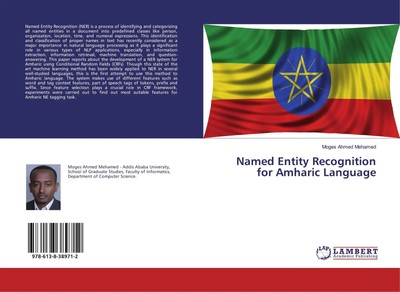 Named Entity Recognition for Amharic Language Moges Ahmed Mehamed Taschenbuch
