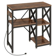 29-37 Gallon Fish Tank Stand with Power Outlet,Adjustable 3-Tier Aquarium Sta...