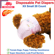 Dono Disposable Pet Diapers for Female Dogs Super Absorbent Soft Heating and Pee