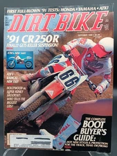 DIRT BIKE MAGAZINE OCT 90 New CR250R YZ125-B1 ATK 350MX 1st Look KTM XR KDX YZWR