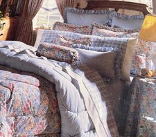 Vintage NEW Laura Ashley KING-4P Quartet/Sycamore COMFORTER/SHAM/SKIRT NOS RARE