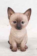 Siamese Cat Kitten Garden Statue, Garden Decoration, Home Decor, Animal Statue