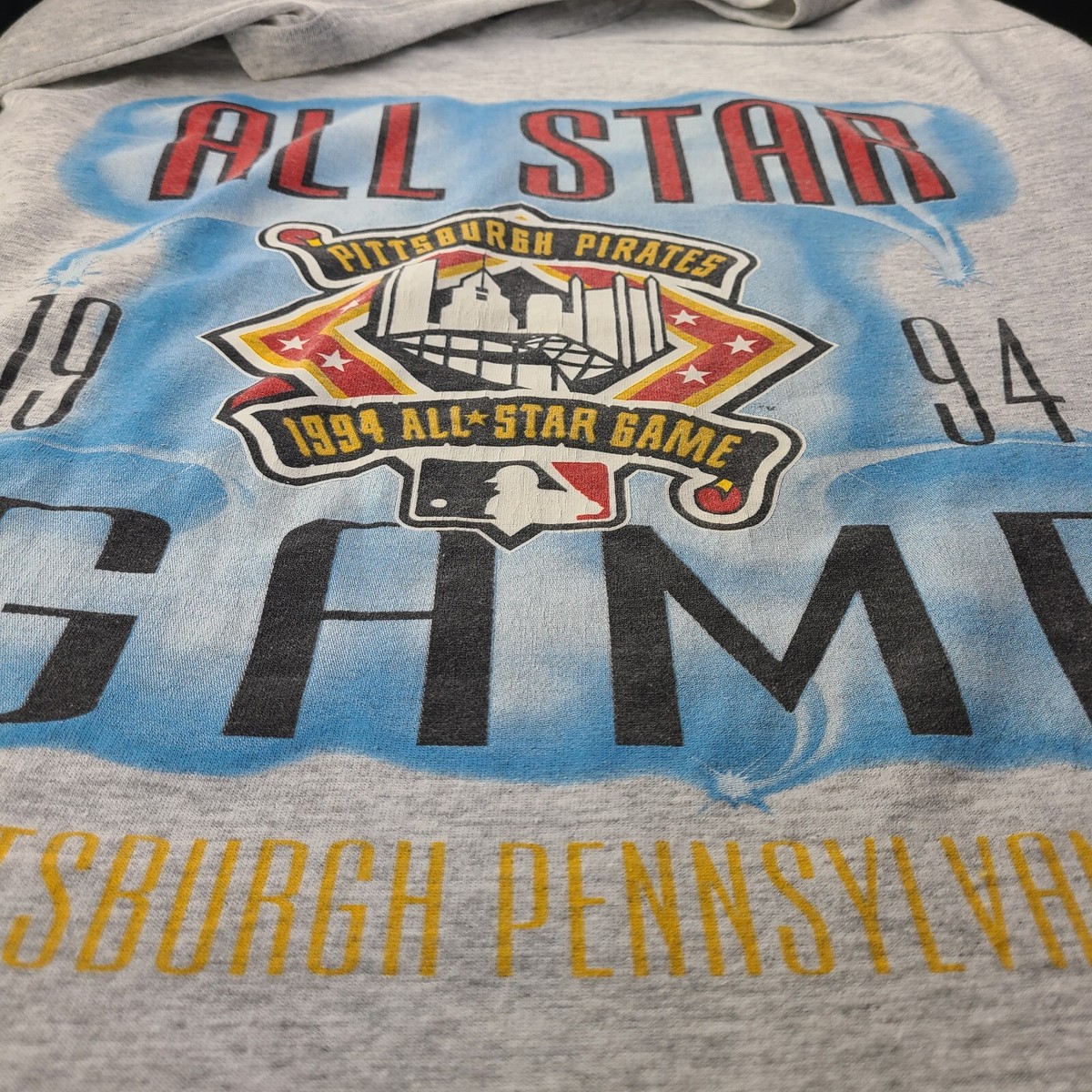1994 MLB All Star Game Vintage T Shirt 1x Tall V Neck Super 