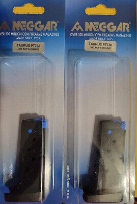 MecGar Taurus TCP 380acp 6 Round Magazine #MGPT7386B - FACTORY NEW - QTY 2