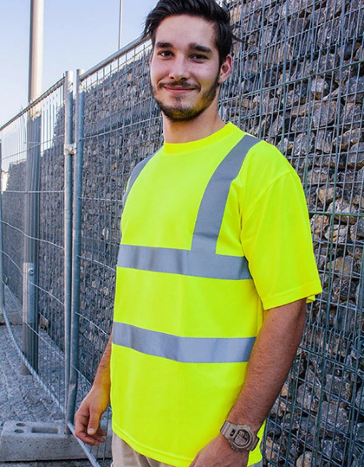 Korntex KXS | Herren Hi-Viz Workwear Arbeits T-Shirt EN ISO 20471