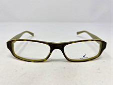 Nautica N8034 617 52-16-140 Olive Tortoise Full Rim Eyeglasses Frame -K96