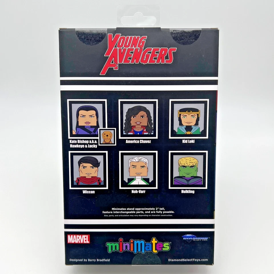 Diamond Select Marvel MiniMates Young Avengers Paquete de 6 cajas de lujo • NUEVO Foto 2 de 3